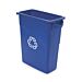 Rubbermaid Slim Jim affaldsspand genbrug 60 liter, blå