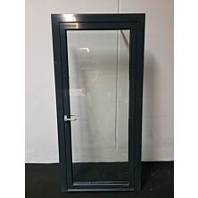 GDJSJ Butiks Glas facadedør i alu. 1059x70x2273 mm, højrehængt, antracit