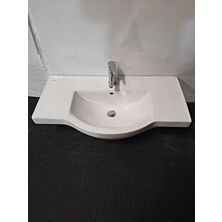 Bath Deluxe porcelæn håndvask med Adora armatur 900x480x240mm, hvid