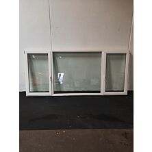 Dreje-kip vindue, PVC 3-fag med opluk 3227x120x1441 mm, hvid