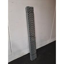 Afstandsholder AL-liste 60x2000mm, grå