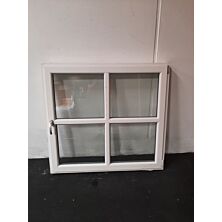 Dreje-kip vindue i PVC 1378x120x1278 mm, højrehængt, hvid GDNS