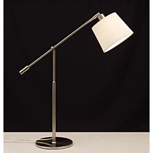 Bergamo bordlampe - hvid skærm - m/lysdæmper