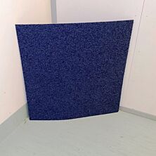 Tæppeflise - blå, 500x500mm - sælges i partier á 20 kvm