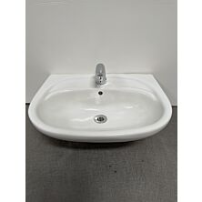 Ifö håndvask med Oras berøringsfrit armatur, 575x235x440mm, hvid