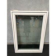 Sidehængt vindue, træ/alu, 938x125x1353mm, højrehængt, hvid