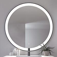 Loevschall Libra spejl, LED lys, Ø1000mm, Norline