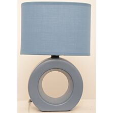Pastil keramikbordlampe - støvblå