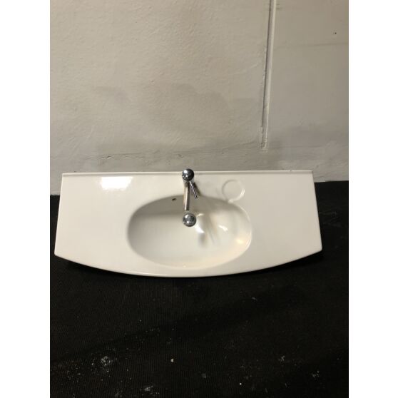 Ifö håndvask porcelæn med armatur x 140 x 470 hvid