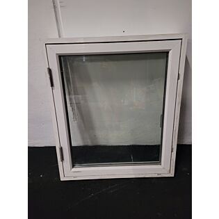 GDJSJ Schmidt-visbek sidehængt vindue PVC 780x120x905 mm, venstrehængt, hvid