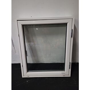 Schmidt-visbek sidehængt vindue PVC 780x120x905 mm, højrehængt, hvid