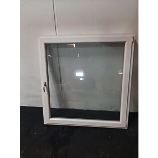 Dreje-kip vindue i PVC 1318x120x1383 mm, højrehængt, hvid GDNS