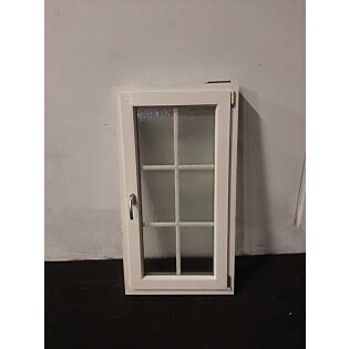 Dreje-kip vindue i PVC 693x120x1300 mm, højrehængt, hvid