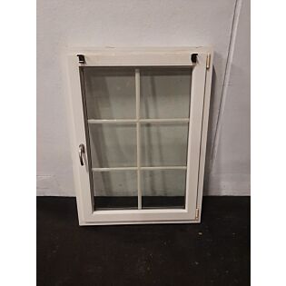 Dreje-kip vindue i PVC 963x120x1308 mm, højrehængt, hvid GDNS