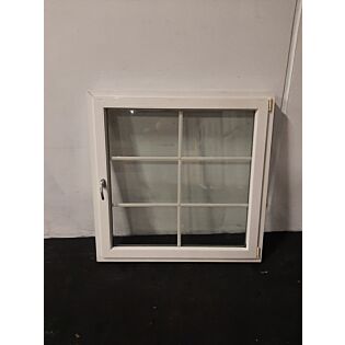 Dreje-kip vindue i PVC 1289x120x1289 mm, højrehængt, hvid GDJSJ