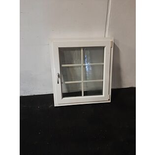 Dreje-kip vindue i PVC 878x120x978mm, højrehængt, hvid