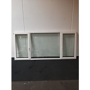 Dreje-kip vindue, PVC 3-fag med opluk 3227x120x1439 mm, hvid