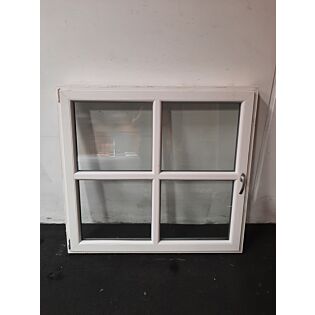 Dreje-kip vindue i PVC 1378x120x1278 mm, venstrehængt, hvid