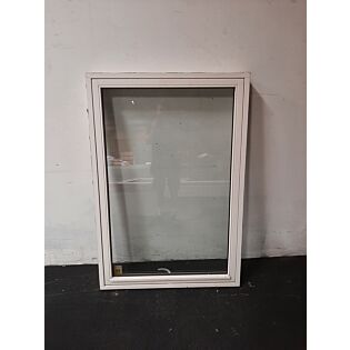 Topstyret vindue, træ, 1060x115x1550mm, hvid