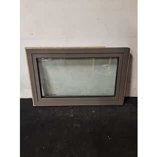 Sidehængt vindue, alu, 1195x65x750mm, venstrehængt, grå, GDJSJ 