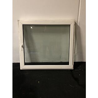 GDNS Dreje-kip vindue i PVC 1308x120x1188 mm, højrehængt, hvid