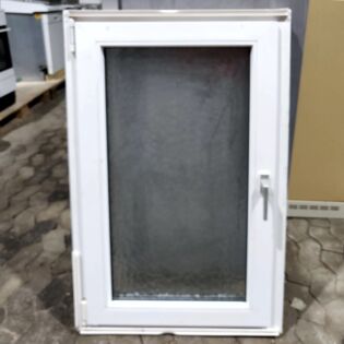 Sidehængt vindue PVC råglas, 700x1160 mm, venstrehængt, hvid